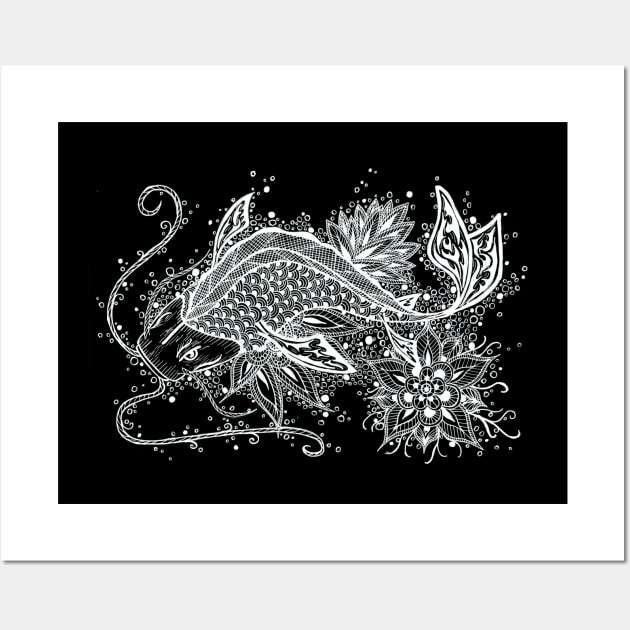 Zen Koi Fish Tattoo Wall Art by ZeichenbloQ